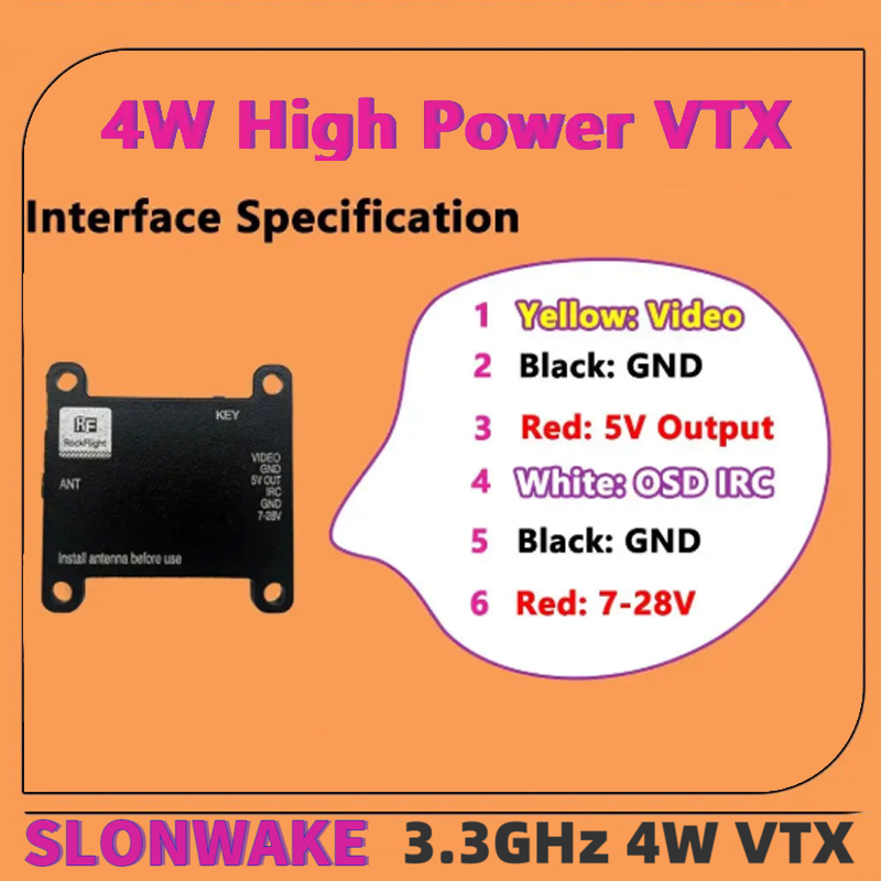 Transmissor de Vídeo VTX SLONW - Fpv Drone Transmitter avaliação e preço