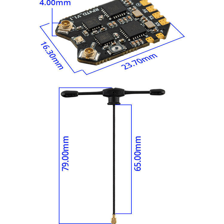 Receptor RadioMaster RP4TD Exp - Fpv Drone Goggles avaliação e preço